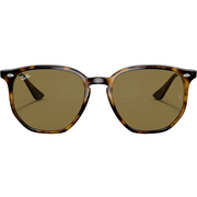 Ray Ban Women Irregular Frame Polished Light Havana Sunglasses