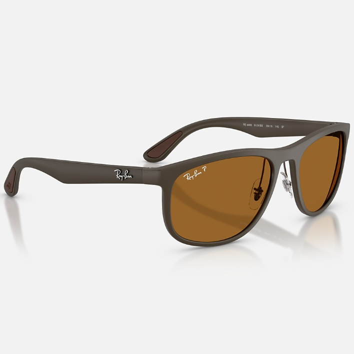 Ray Ban Men Square Frame Sand Brown Sunglasses