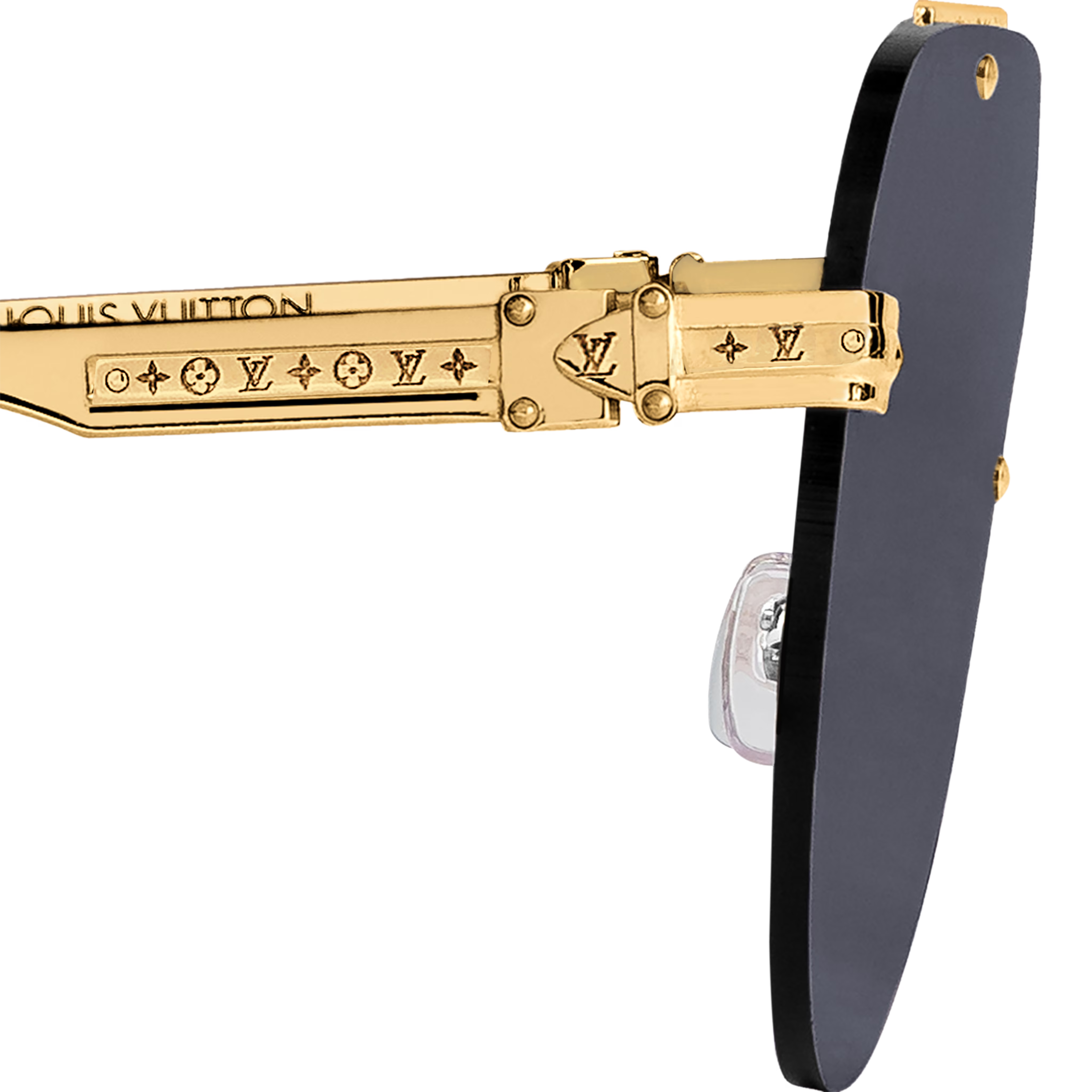 Louis Vuitton Men Pilot Frame Classic Gold Sunglasses