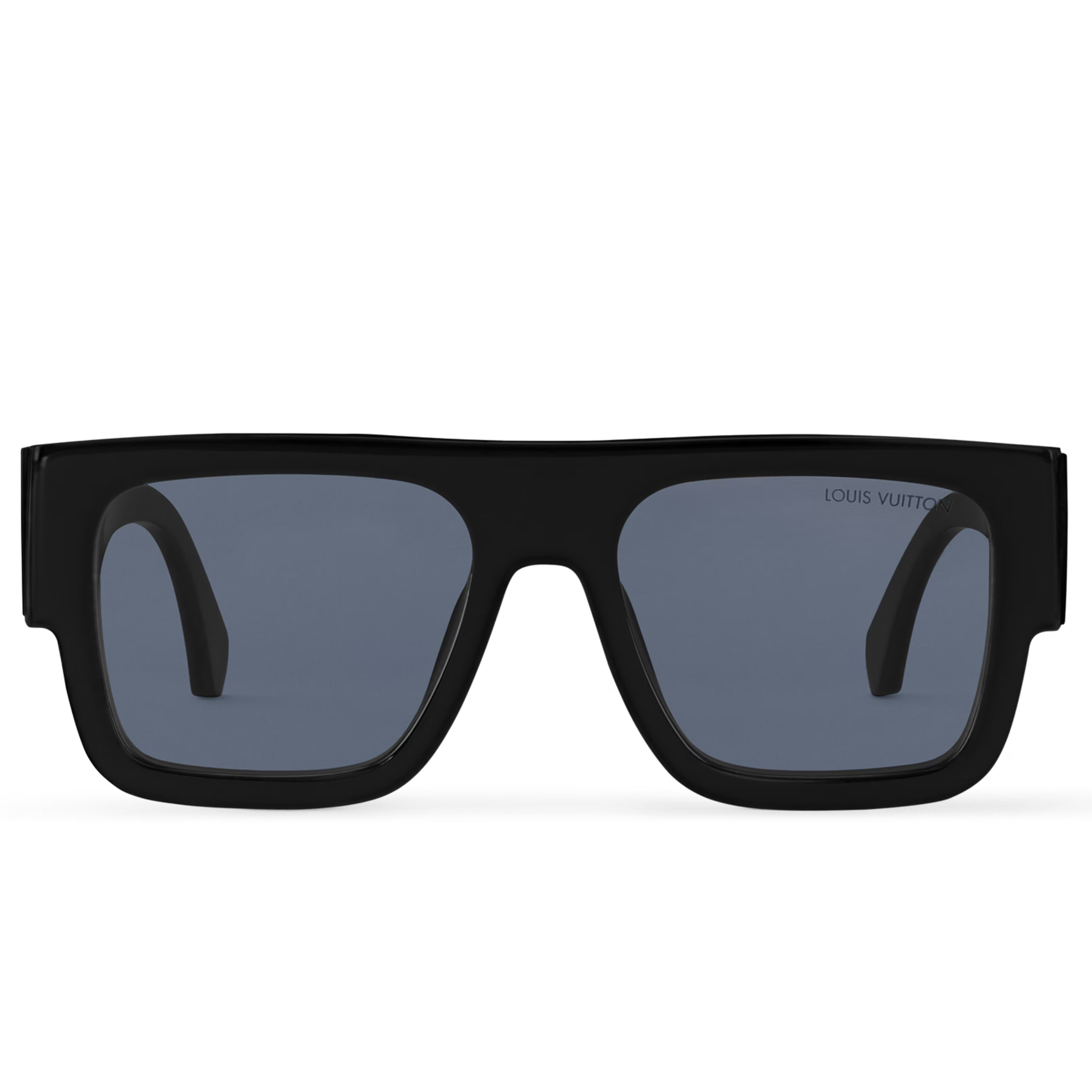 Louis Vuitton Men Rectangular Frame Smoky Black Sunglasses