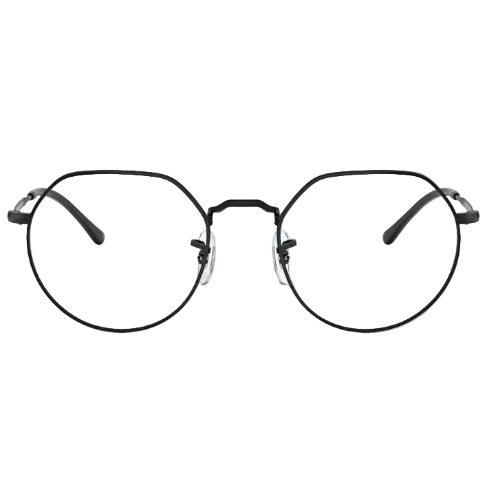 Ray Ban Men Irregular Frame Coal Black Sunglasses