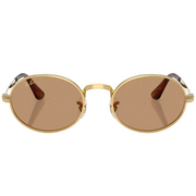Ray Ban Men Oval Frame Arista Gold Sunglasses