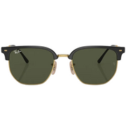 Ray Ban Men Irregular Frame Shiny Black Sunglasses