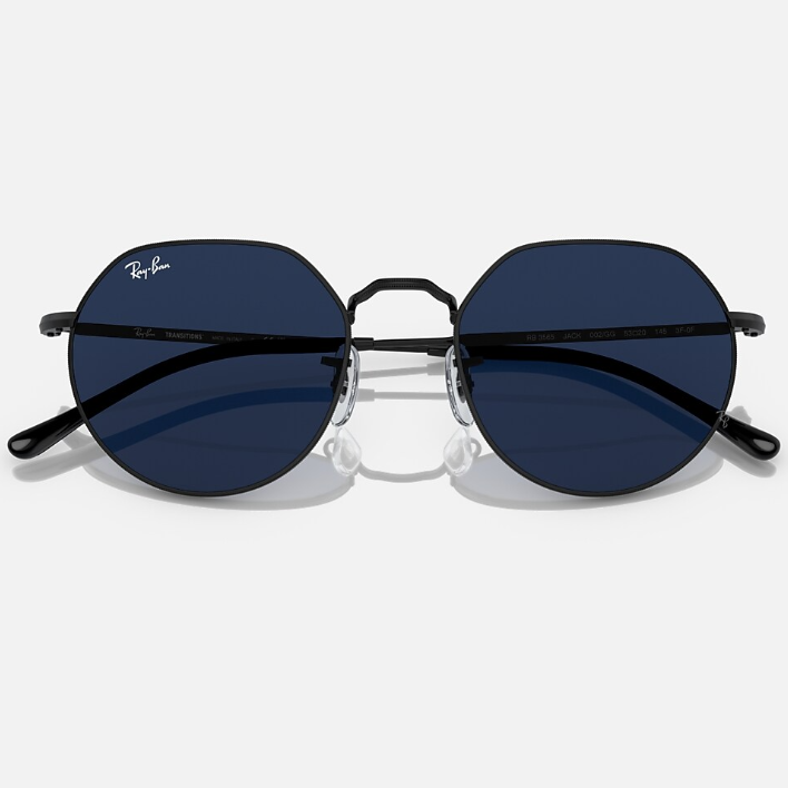 Ray Ban Men Irregular Frame Coal Black Sunglasses