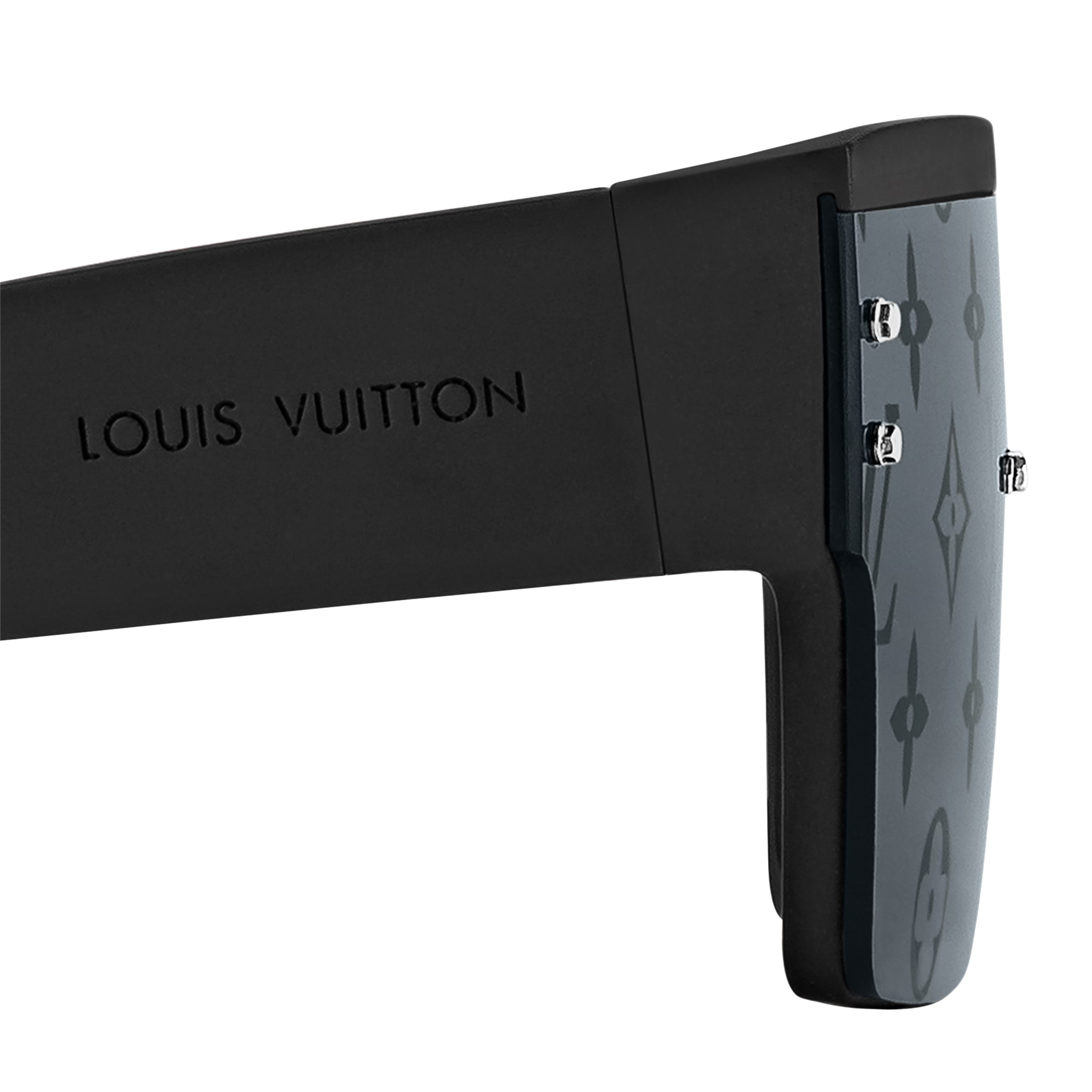 Louis Vuitton Men Mask Frame Matte Black Sunglasses