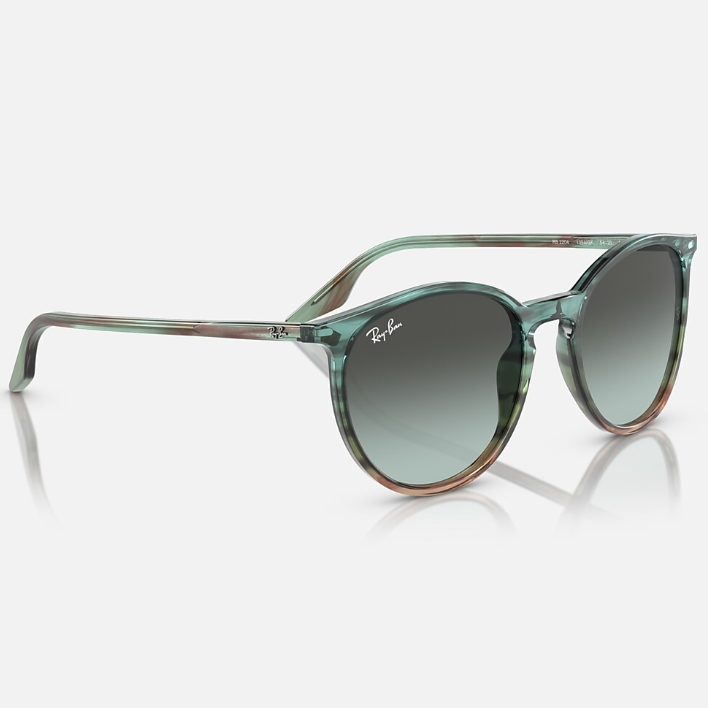 Ray Ban Men Phantos Frame Polished Striped Blue & Green Sunglasses