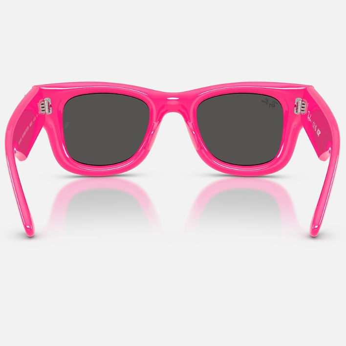 Ray Ban Men Square Frame Polished Pink  Sunglasses