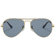 Ray Ban Men Pilot Frame Satin Gold Sunglasses