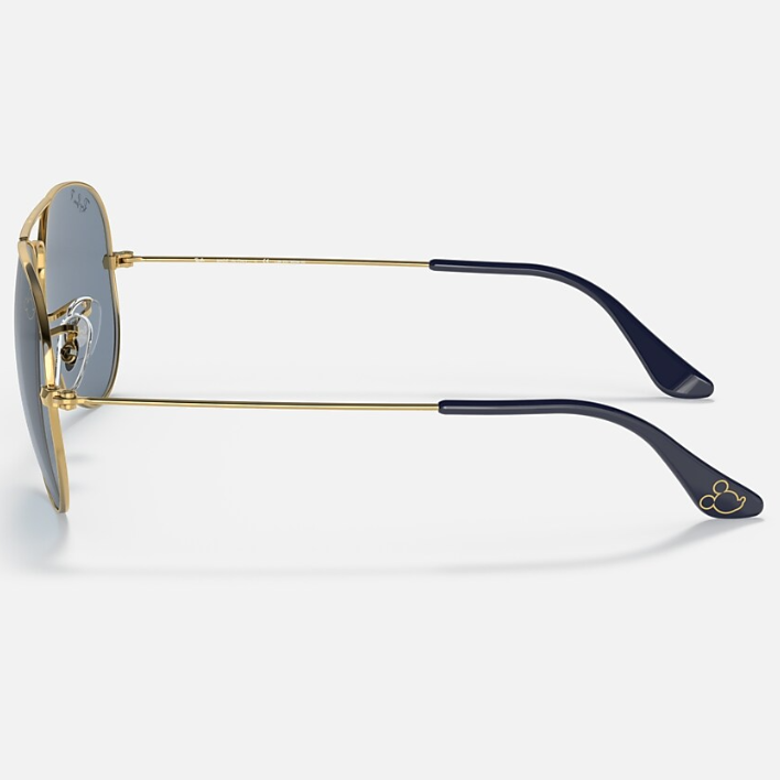 Ray Ban Men Pilot Frame Satin Gold Sunglasses