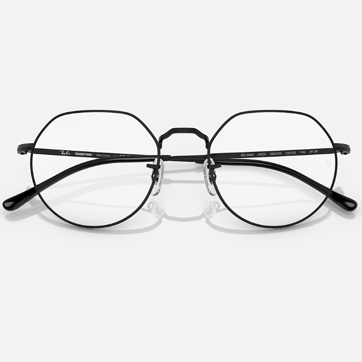 Ray Ban Men Irregular Frame Coal Black Sunglasses
