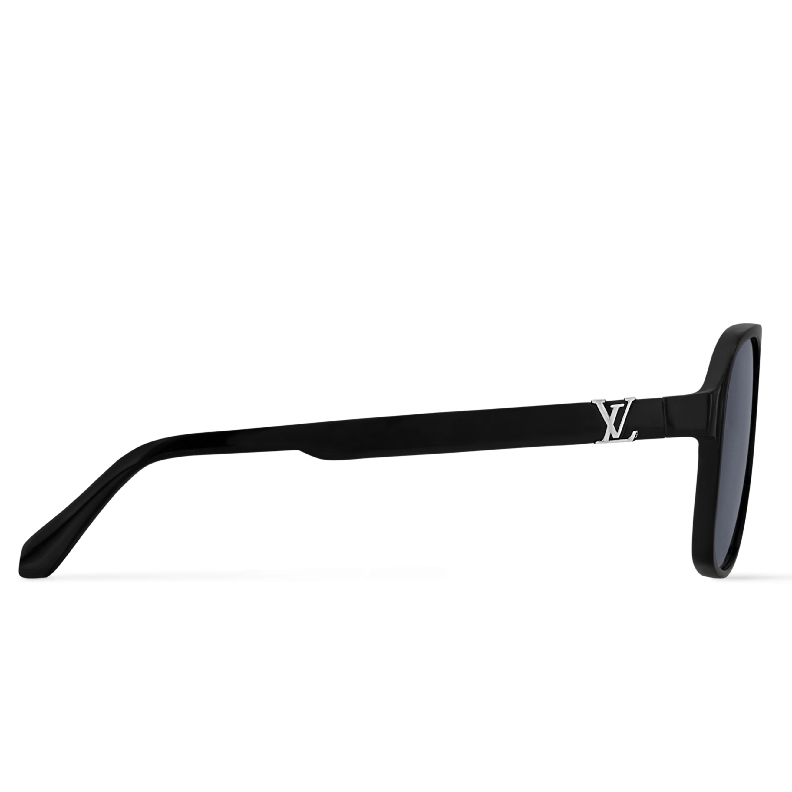 Louis Vuitton Men Pilot Frame Soft Black Sunglasses