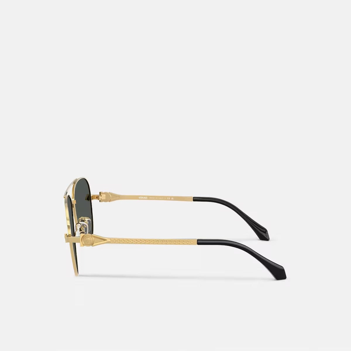 Versace Men Pilot Frame Gold Sunglasses