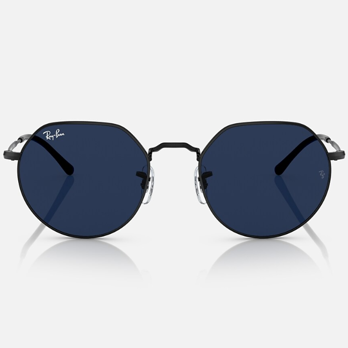 Ray Ban Men Irregular Frame Coal Black Sunglasses