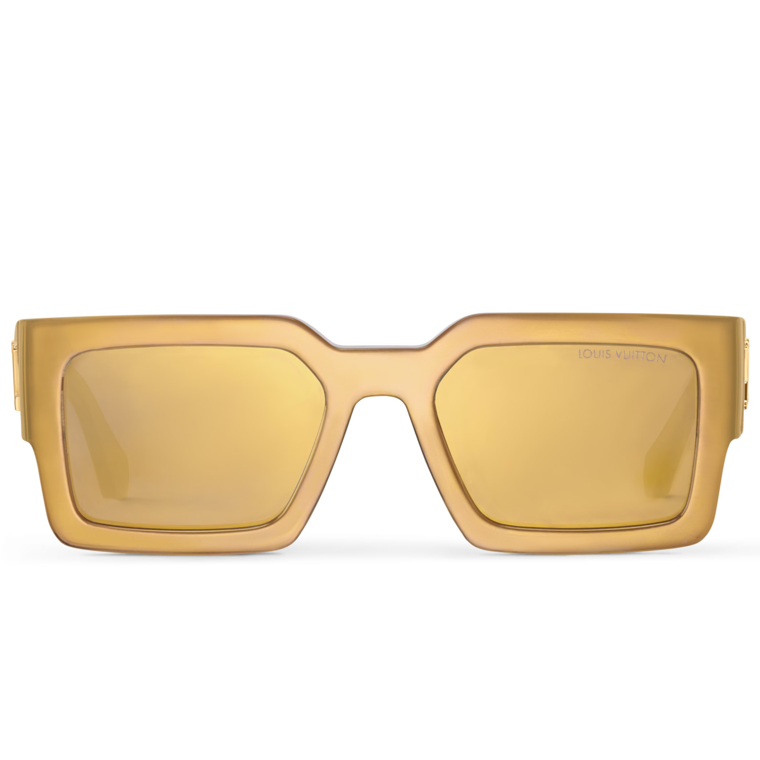 Louis Vuitton Men Square Frame Bronze Sunglasses