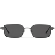 Louis Vuitton Men Square Frame Shiny Dusty Black Sunglasses