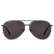 Louis Vuitton Men Pilot Frame Shiny Dusty Black Sunglasses