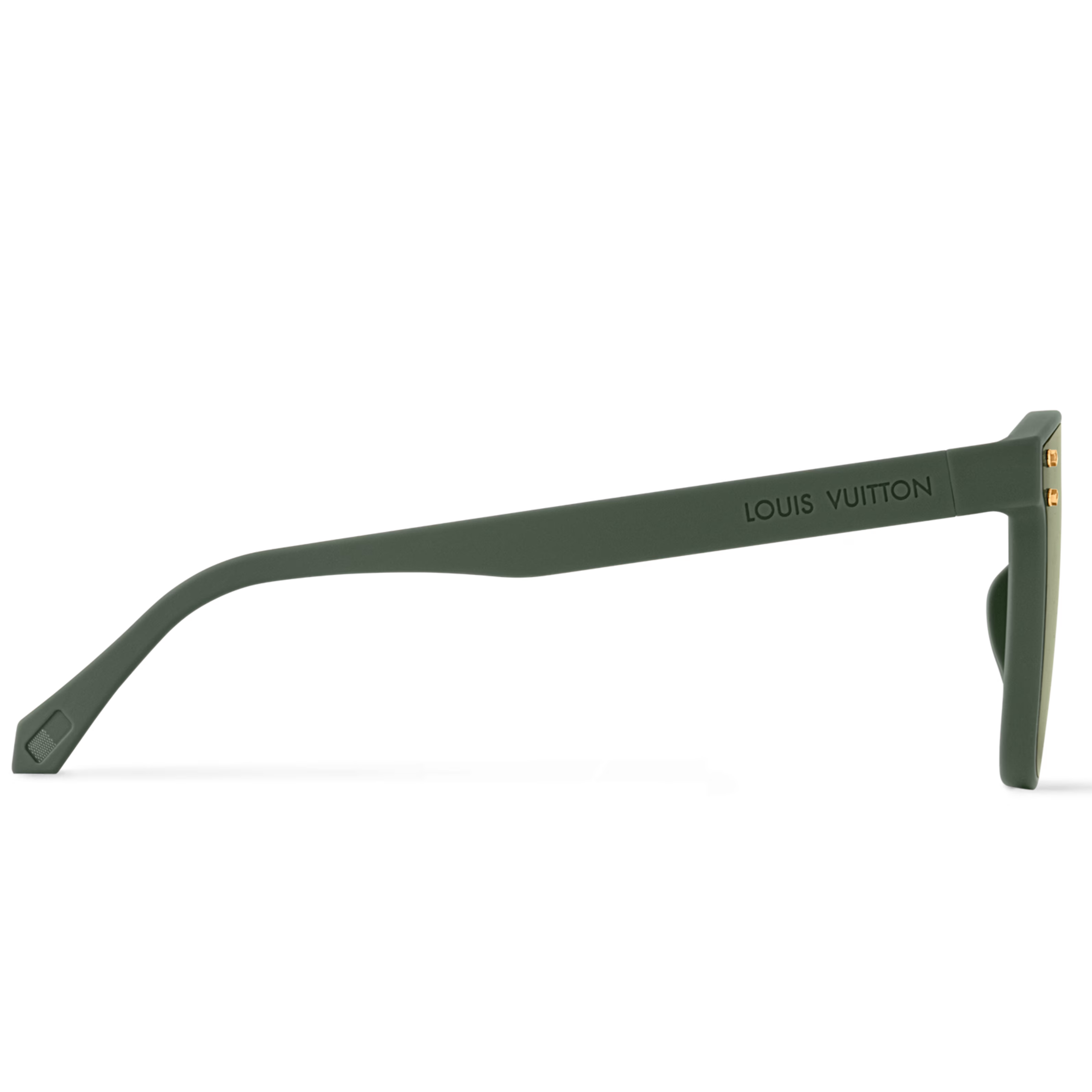 Louis Vuitton Men Square Frame Green Sunglasses