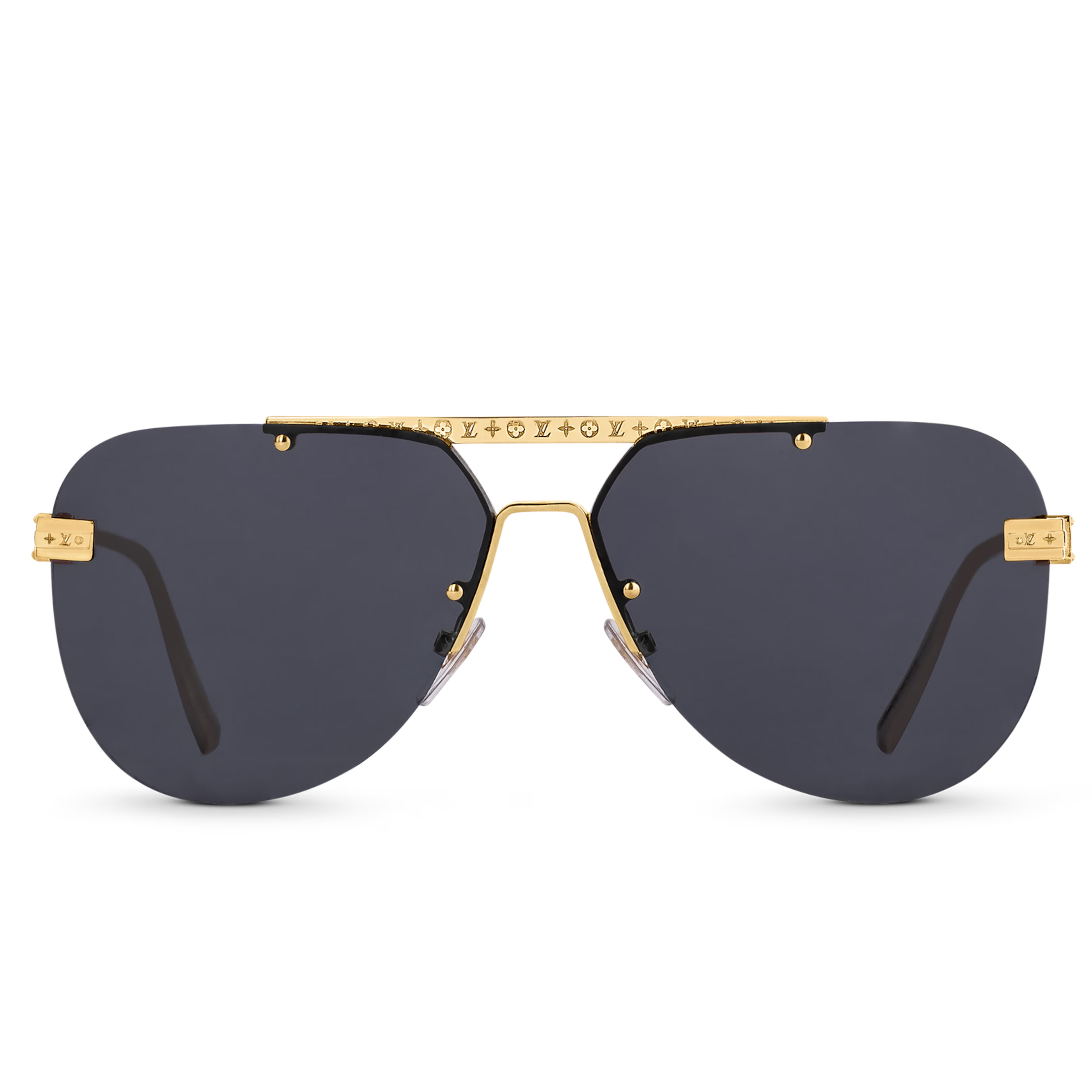 Louis Vuitton Men Pilot Frame Classic Gold Sunglasses