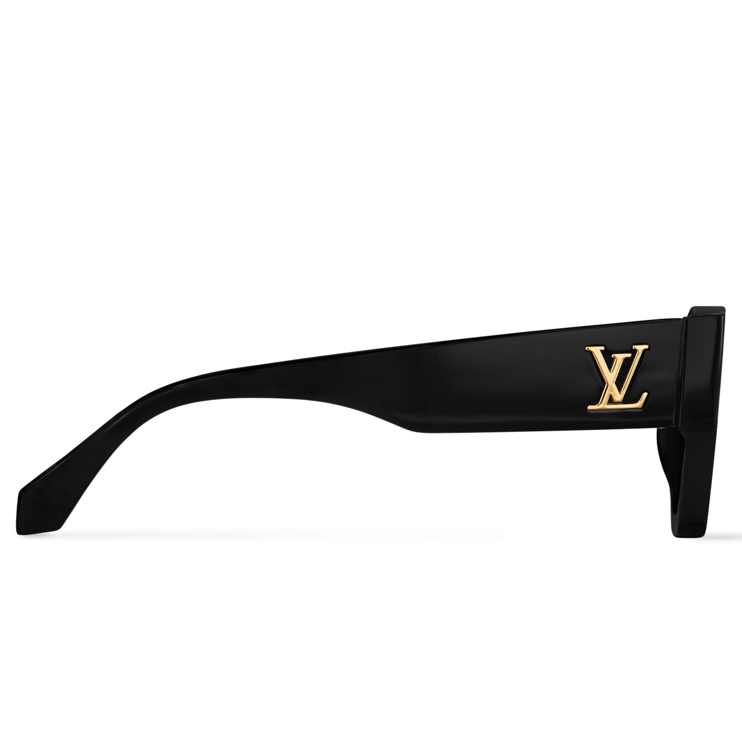 Louis Vuitton Men Rectangular Frame Smoky Black Sunglasses