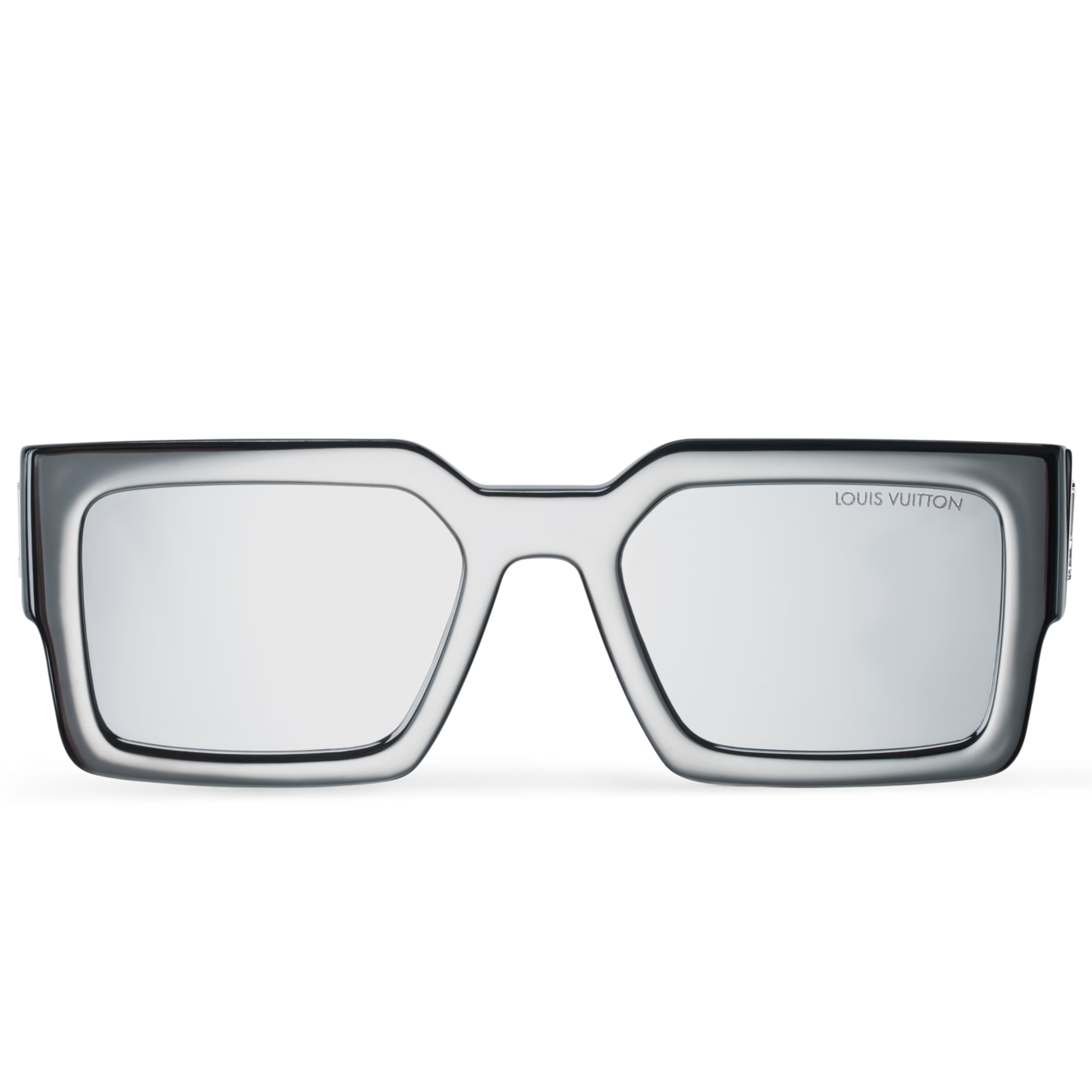 Louis Vuitton Men Square Frame Ebony Black Sunglasses