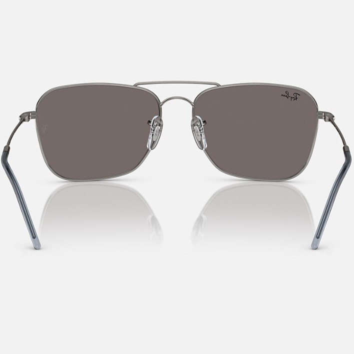 Ray Ban Men Square Frame Deep Gunmetal Sunglasses