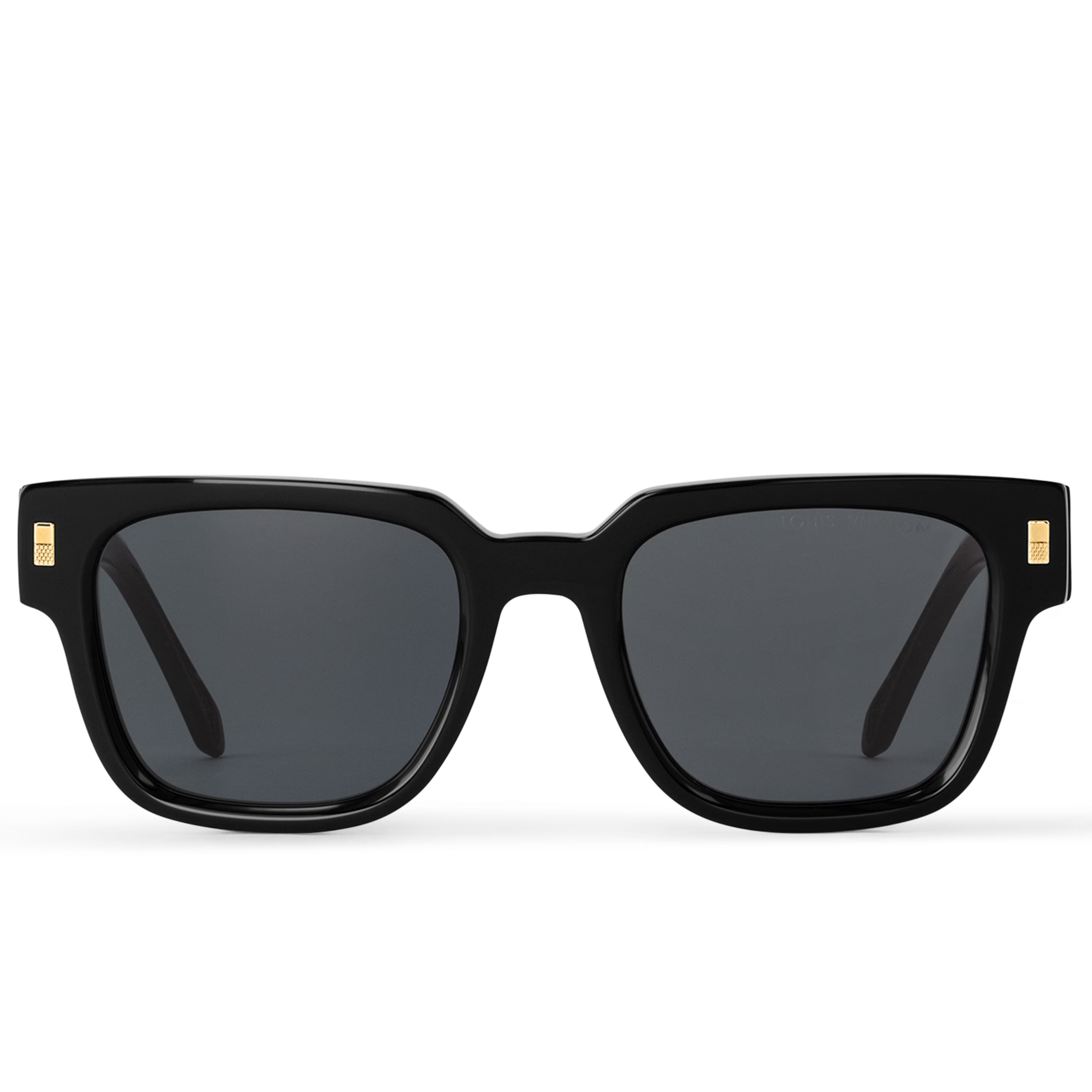 Louis Vuitton Men Sqaure Frame Ink Black Sunglasses