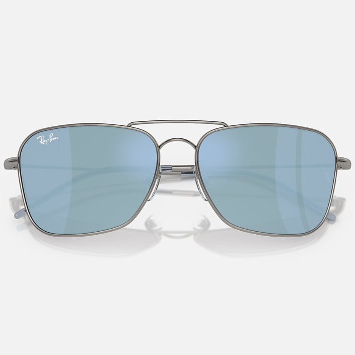 Ray Ban Men Square Frame Deep Gunmetal Sunglasses