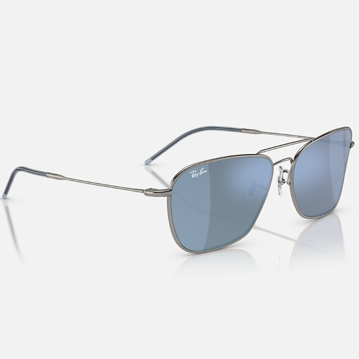 Ray Ban Men Square Frame Deep Gunmetal Sunglasses