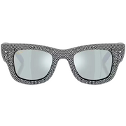 Ray Ban Women Square Frame Glossy Black Sunglasses
