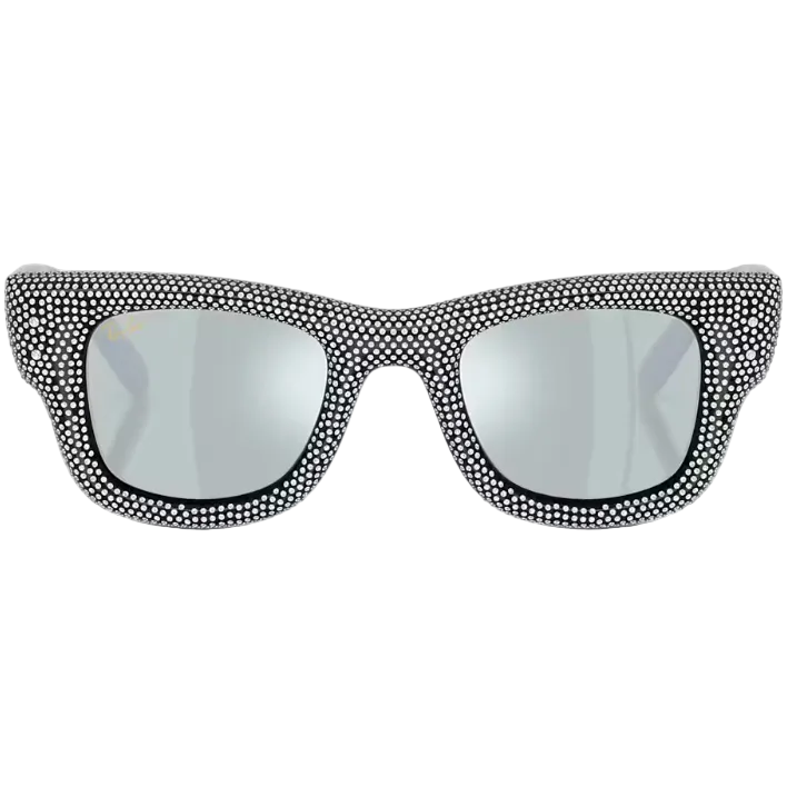 Ray Ban Women Square Frame Glossy Black Sunglasses