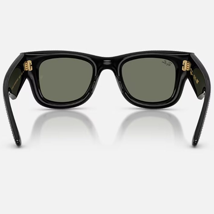 Ray Ban Women Square Frame Glossy Black Sunglasses