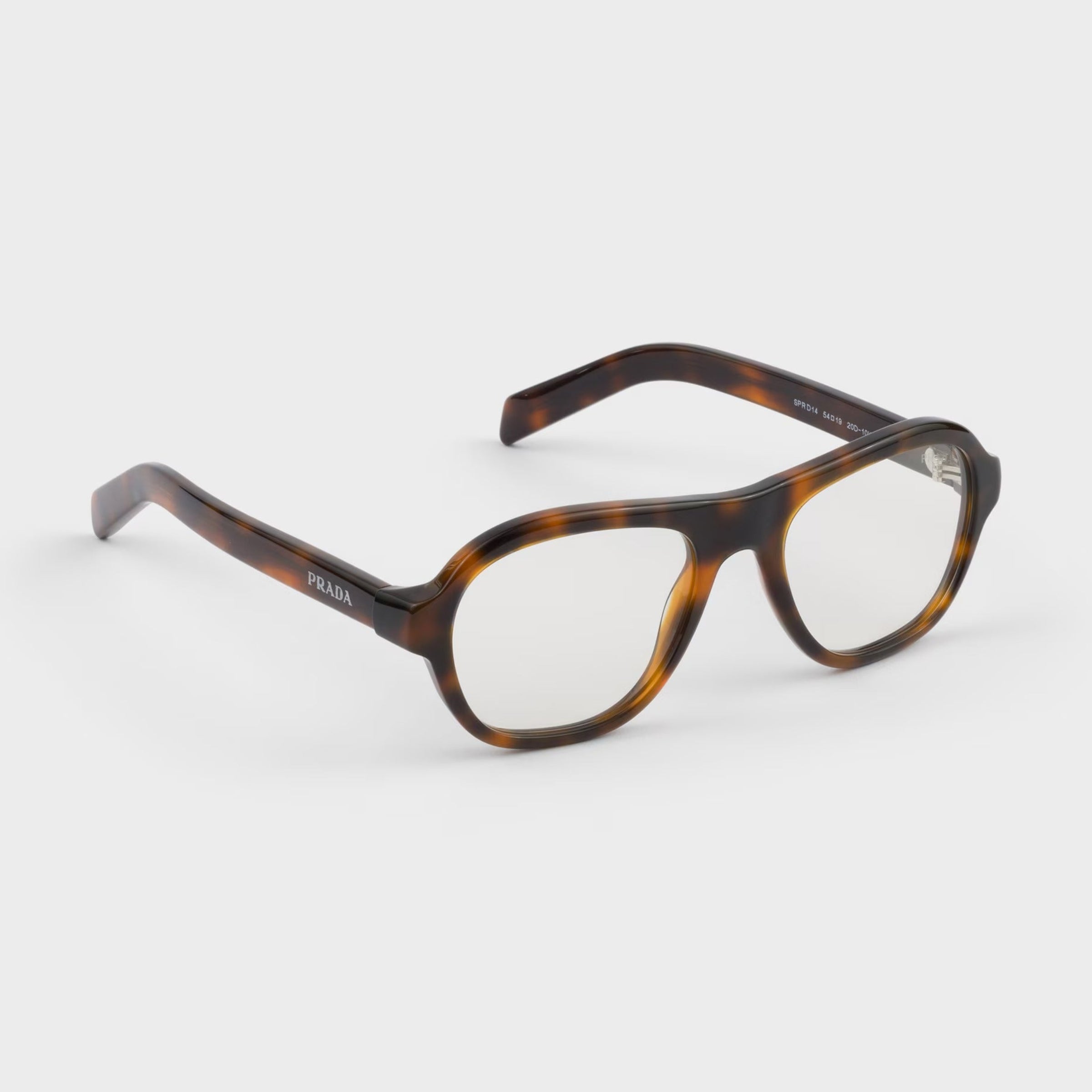 Prada Men Pilot Frame Juniper Tortoiseshell Sunglasses