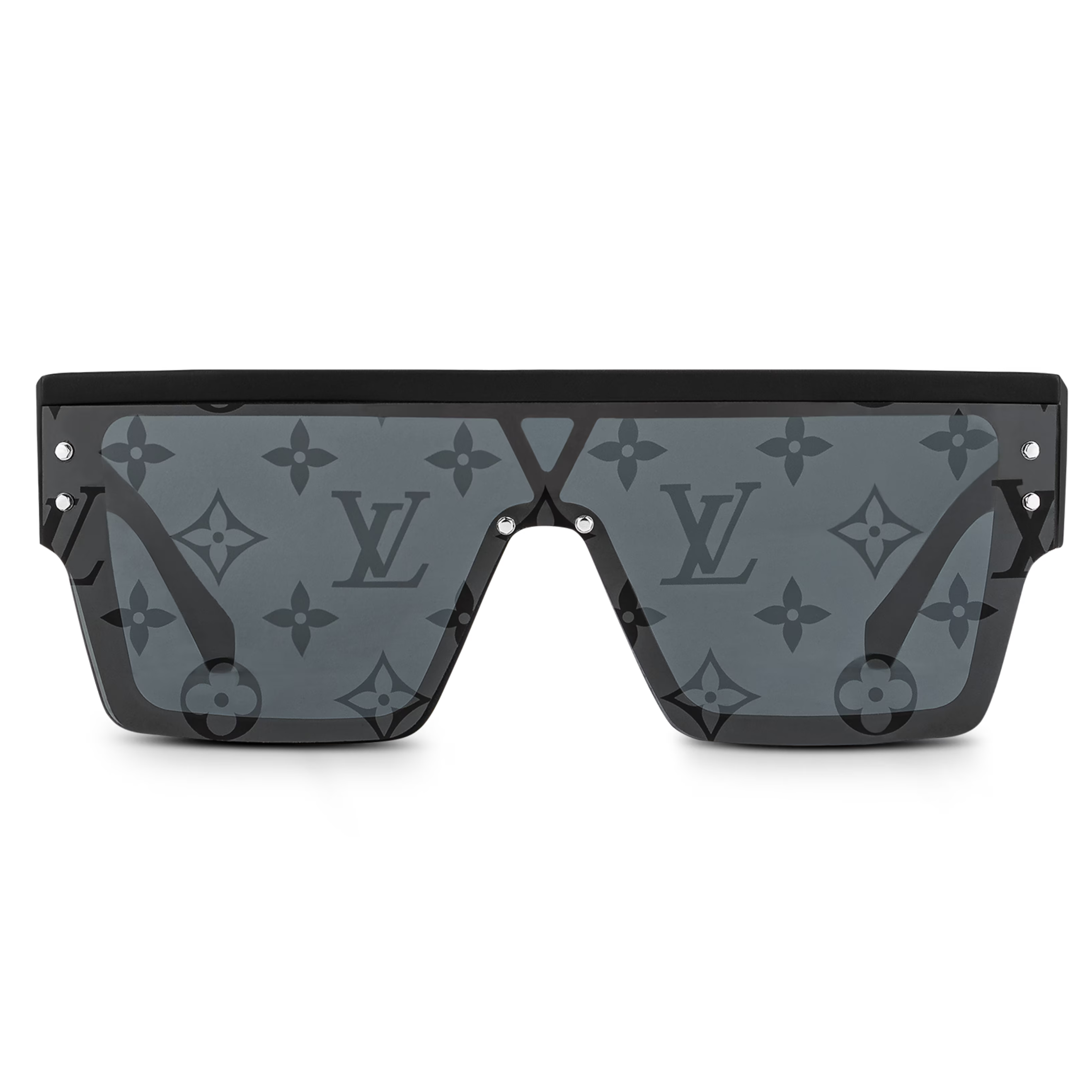 Louis Vuitton Men Mask Frame Matte Black Sunglasses