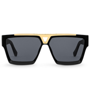 Louis Vuitton Men Square Frame Shiny Void Black Sunglasses