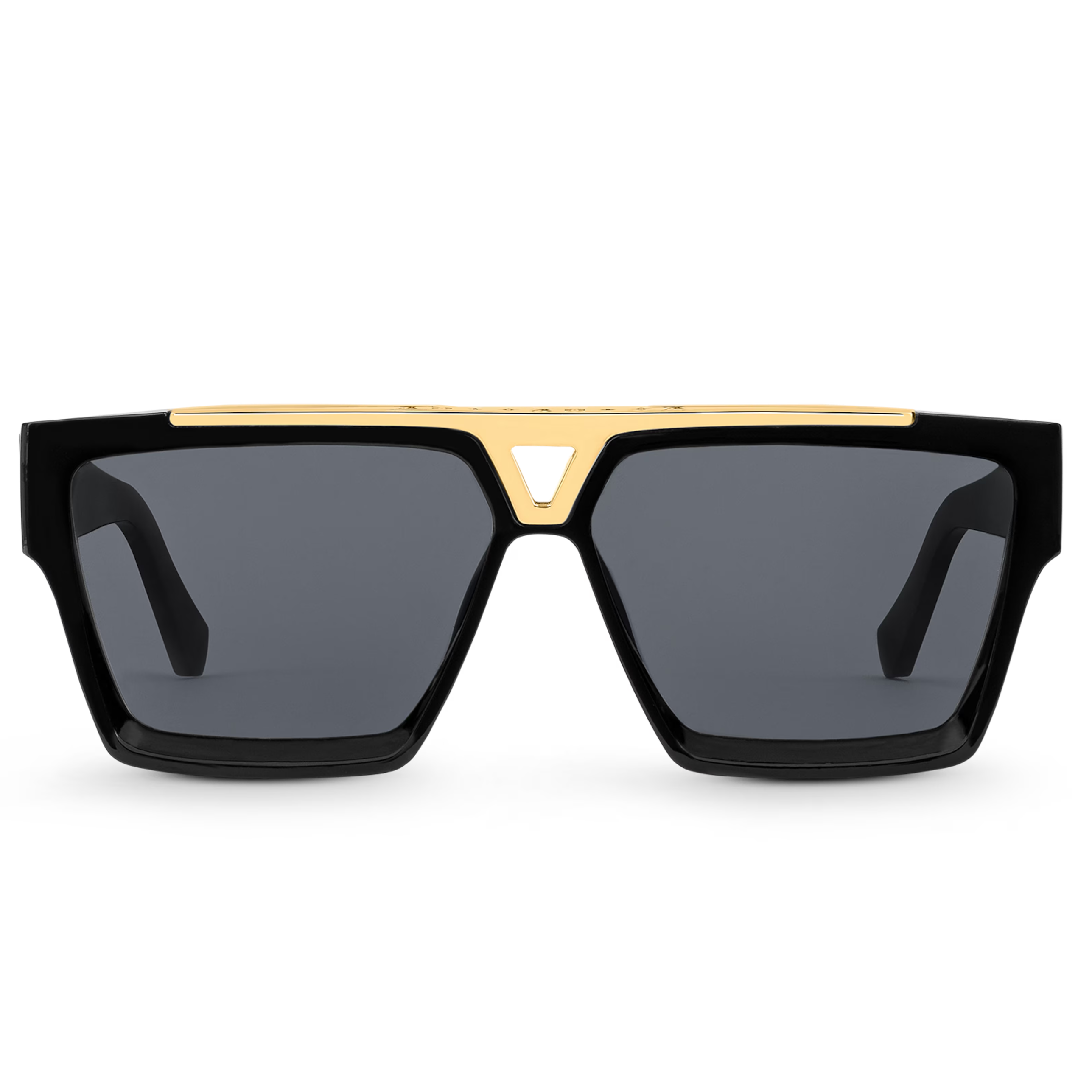 Louis Vuitton Men Square Frame Shiny Void Black Sunglasses