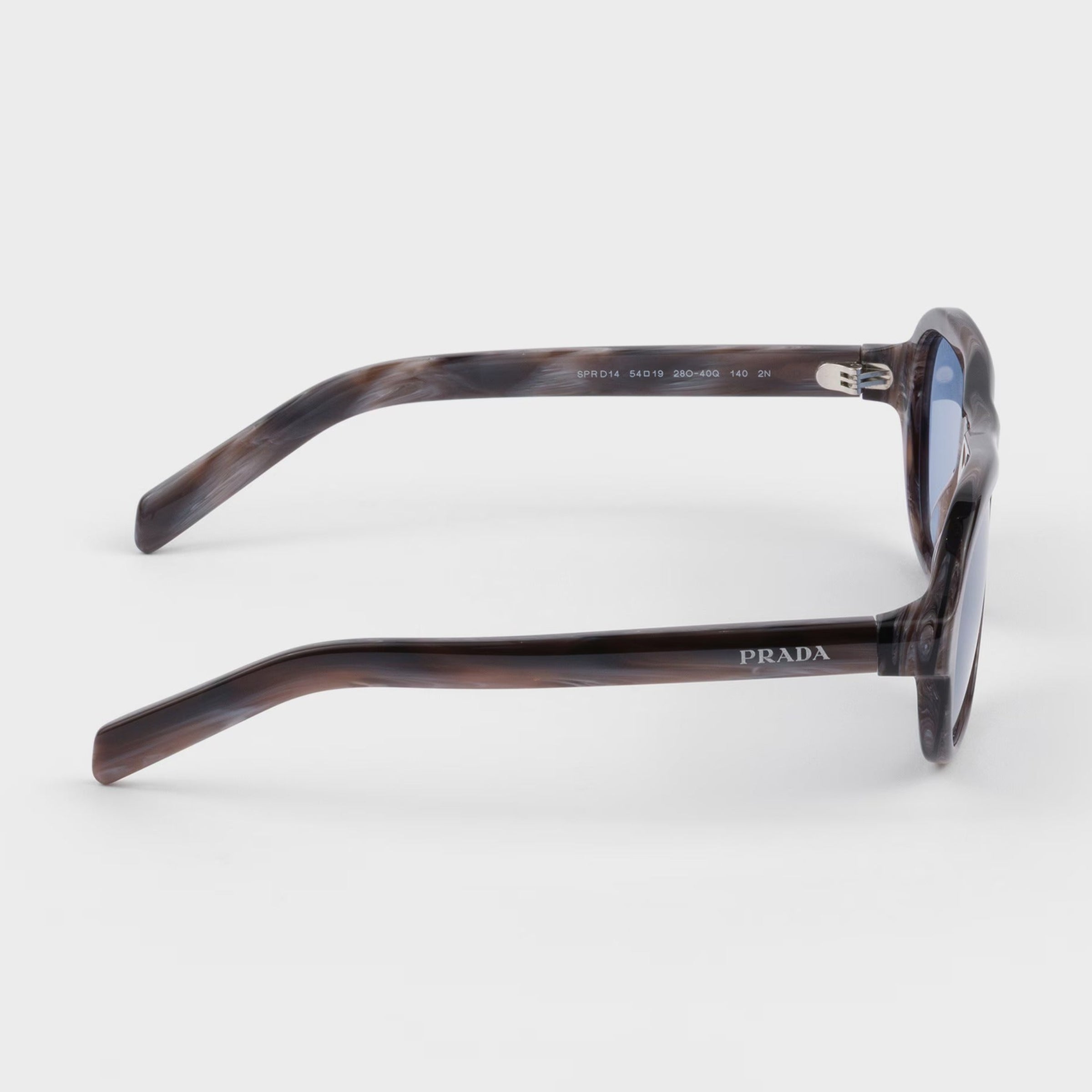Prada Men Pilot Frame Iolite Horn Sunglasses