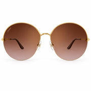Cartier Trinity de C Round Metal Frame Gold/Brown Gradient Sunglasses