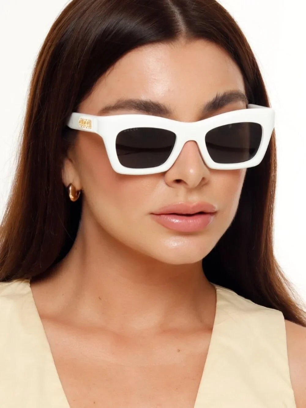 Gucci Women GG1773S White Sunglasses