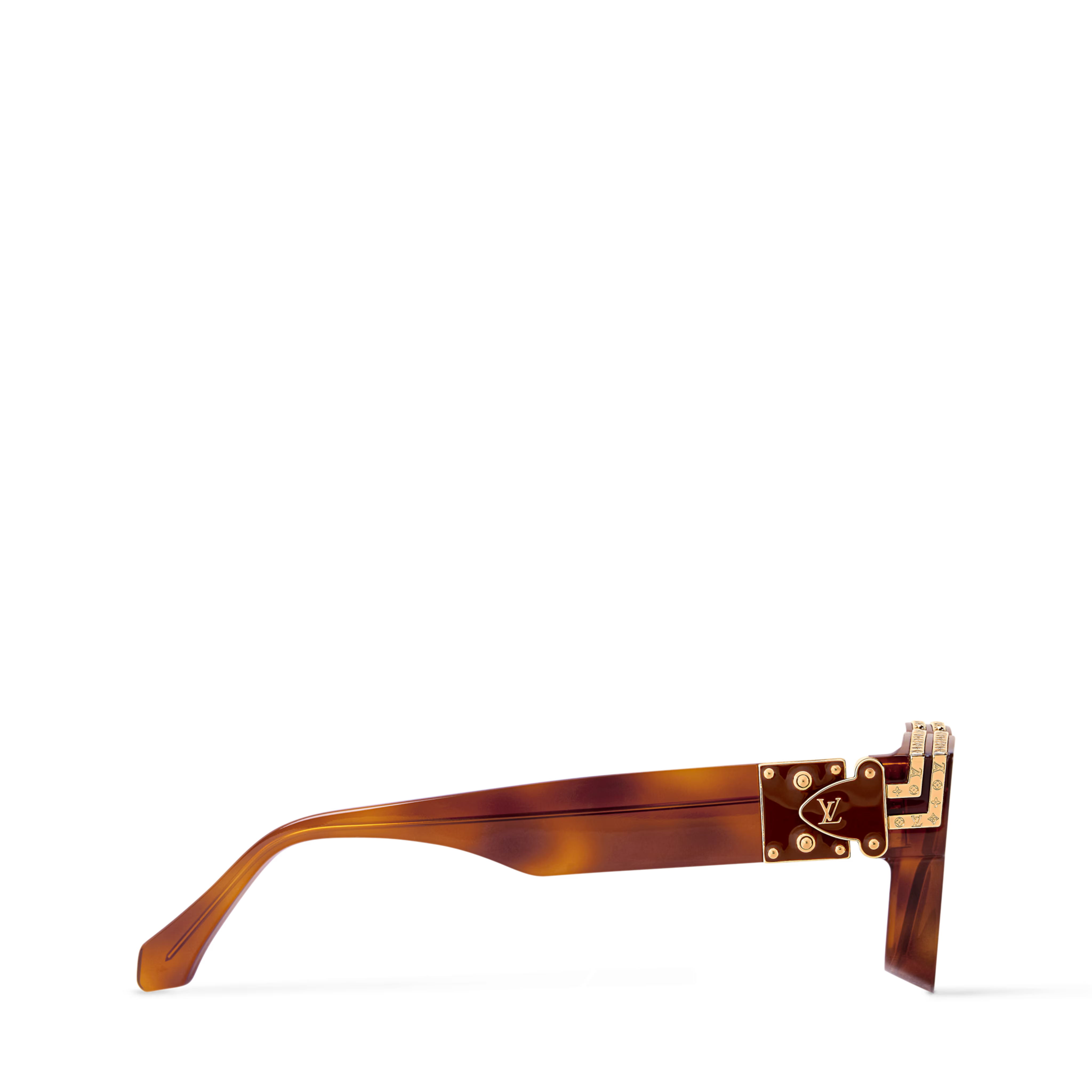 Louis Vuitton Men Square Frame Brwon Sunglasses