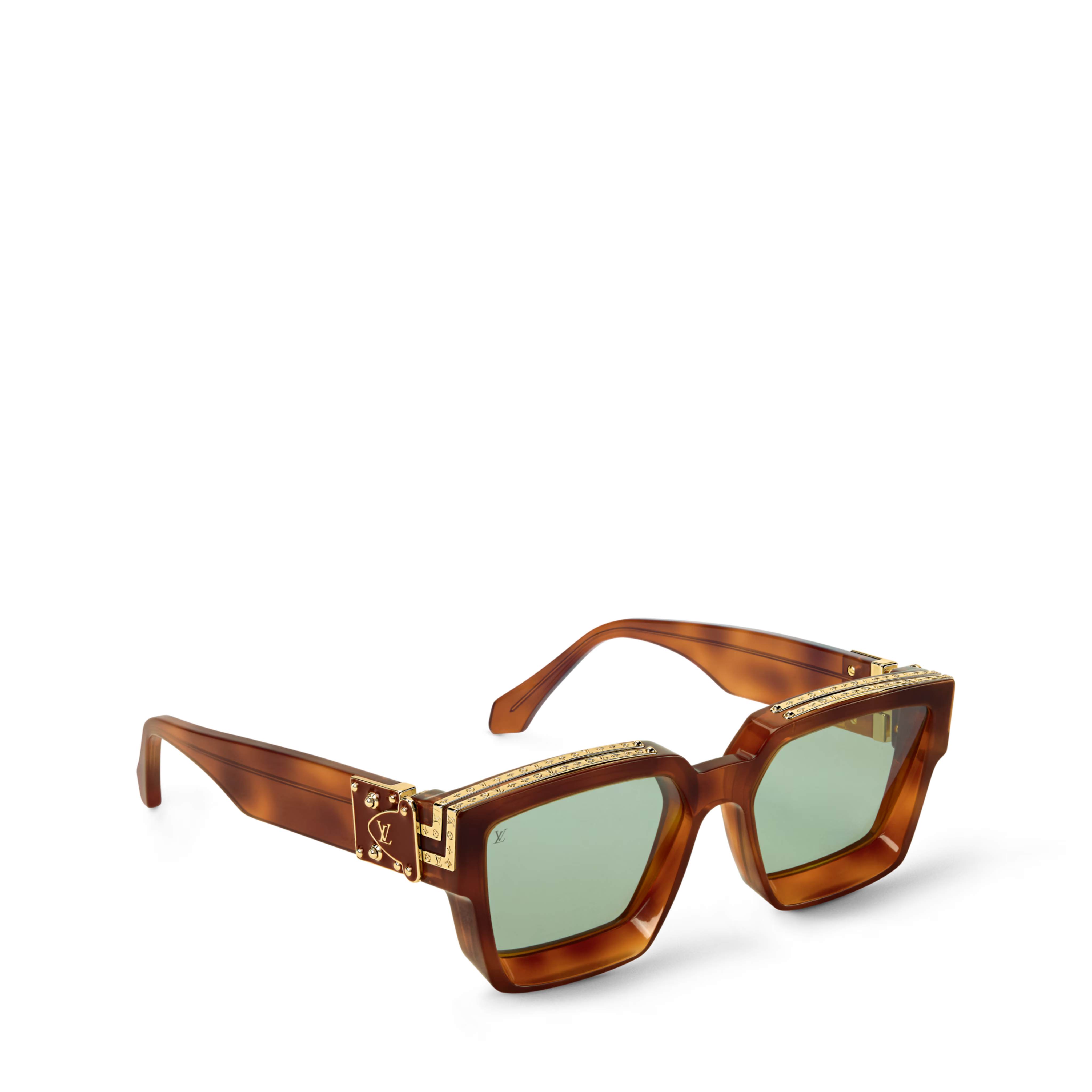 Louis Vuitton Men Square Frame Brwon Sunglasses