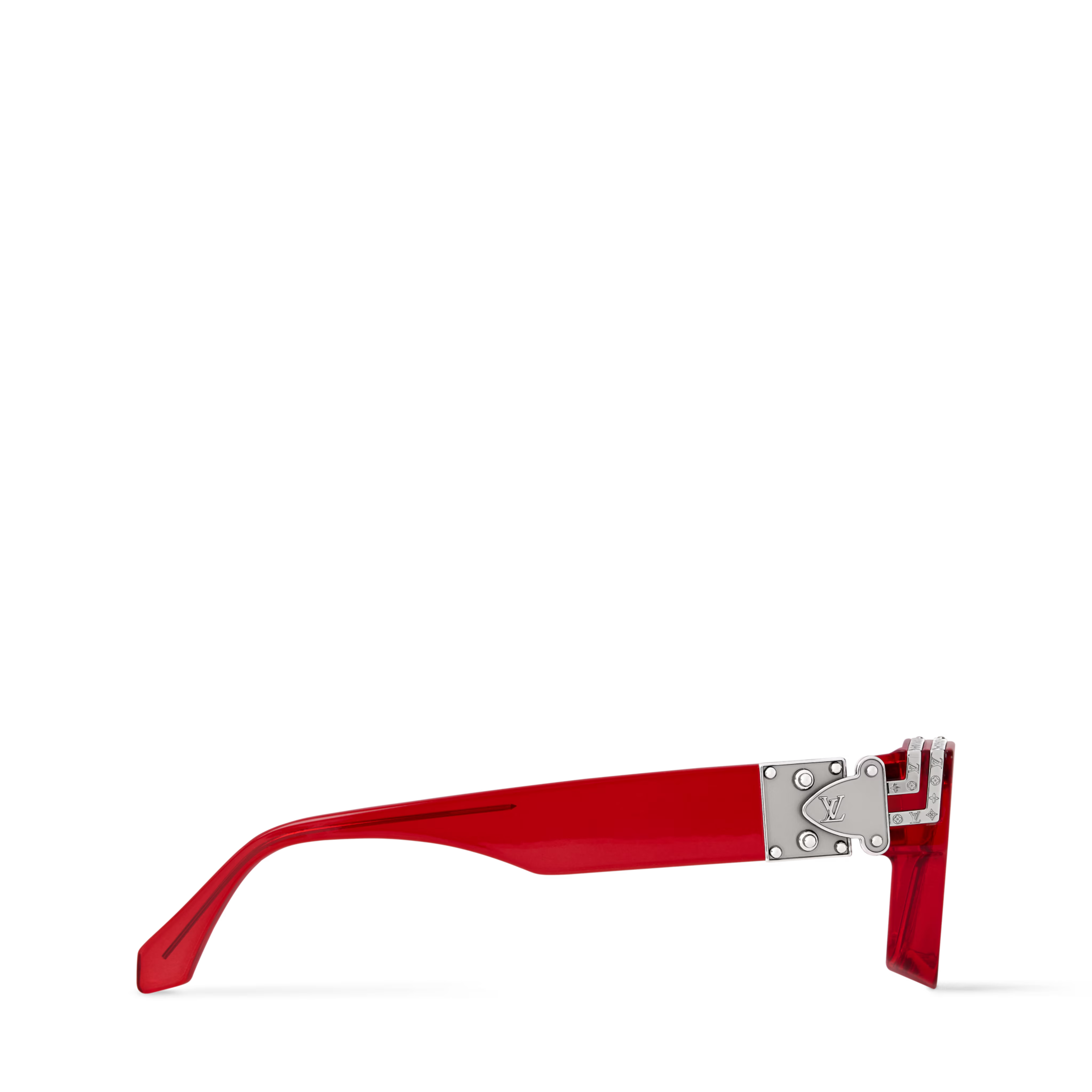 Louis Vuitton Men Square Frame Red Sunglasses