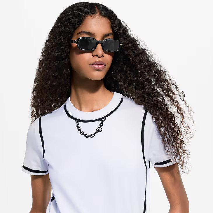 Louis Vuitton Women Rectangle Frame Grey Sunglasses