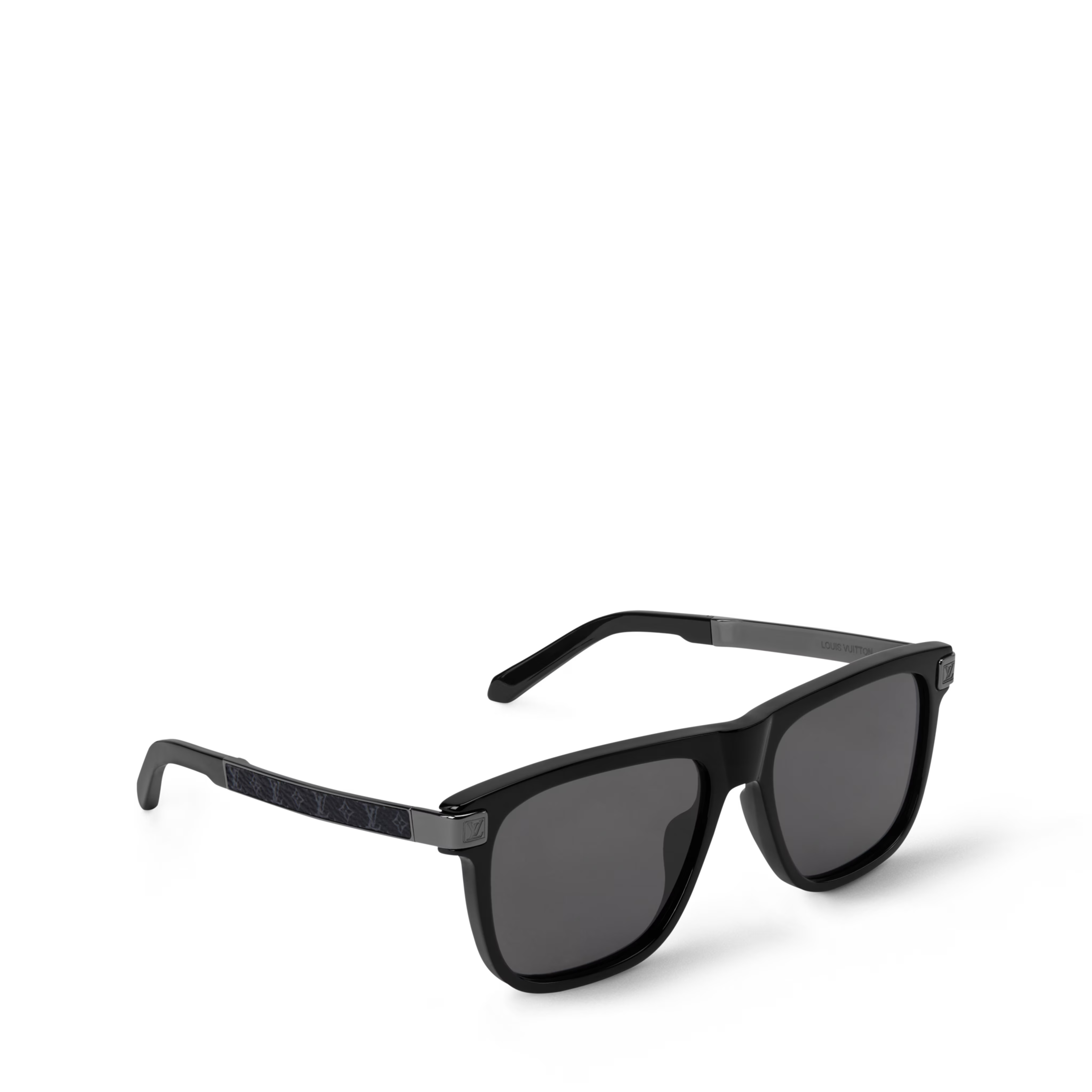Louis Vuitton Men Square Frame Dusty Black Sunglasses