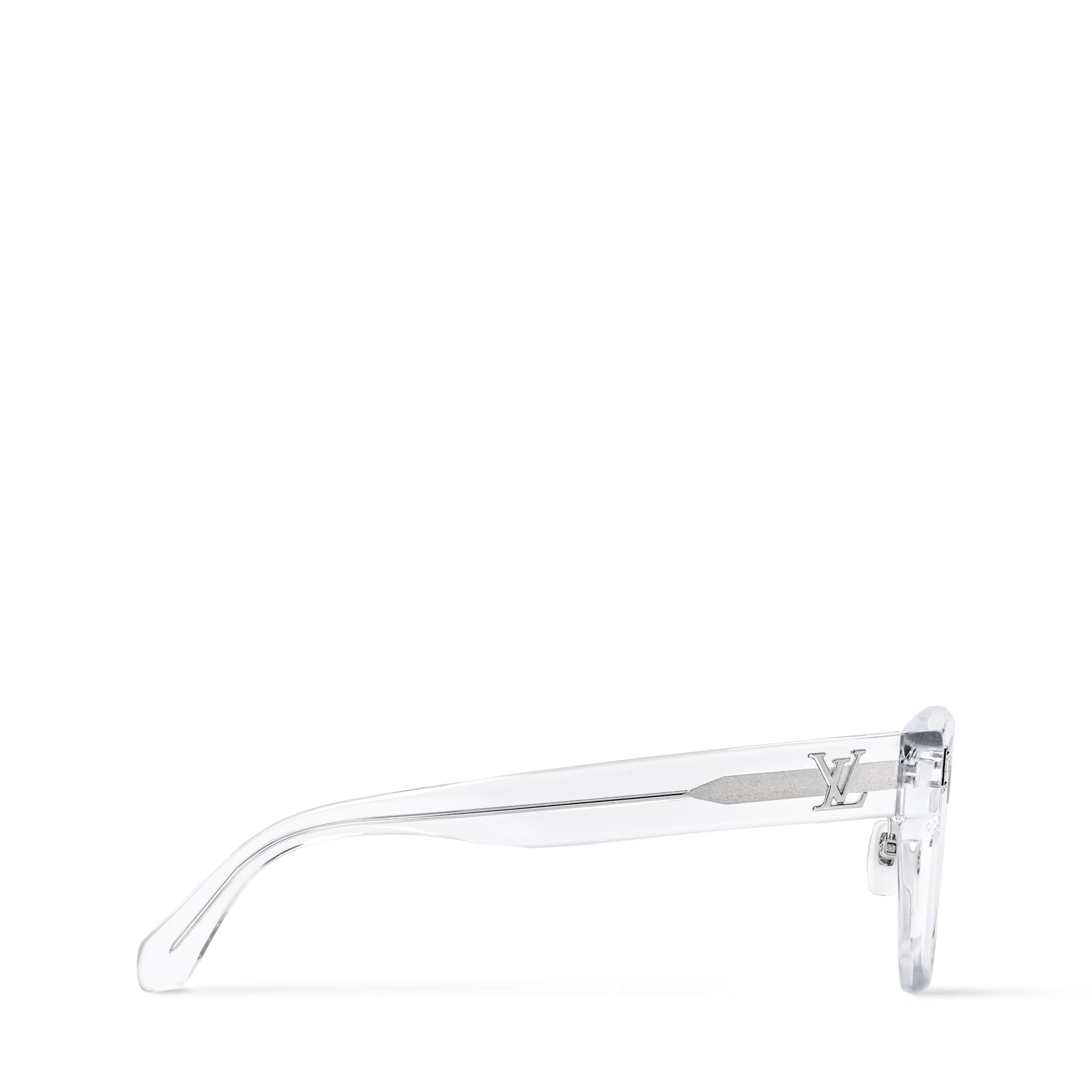 Louis Vuitton Men Square Frame White Sunglasses