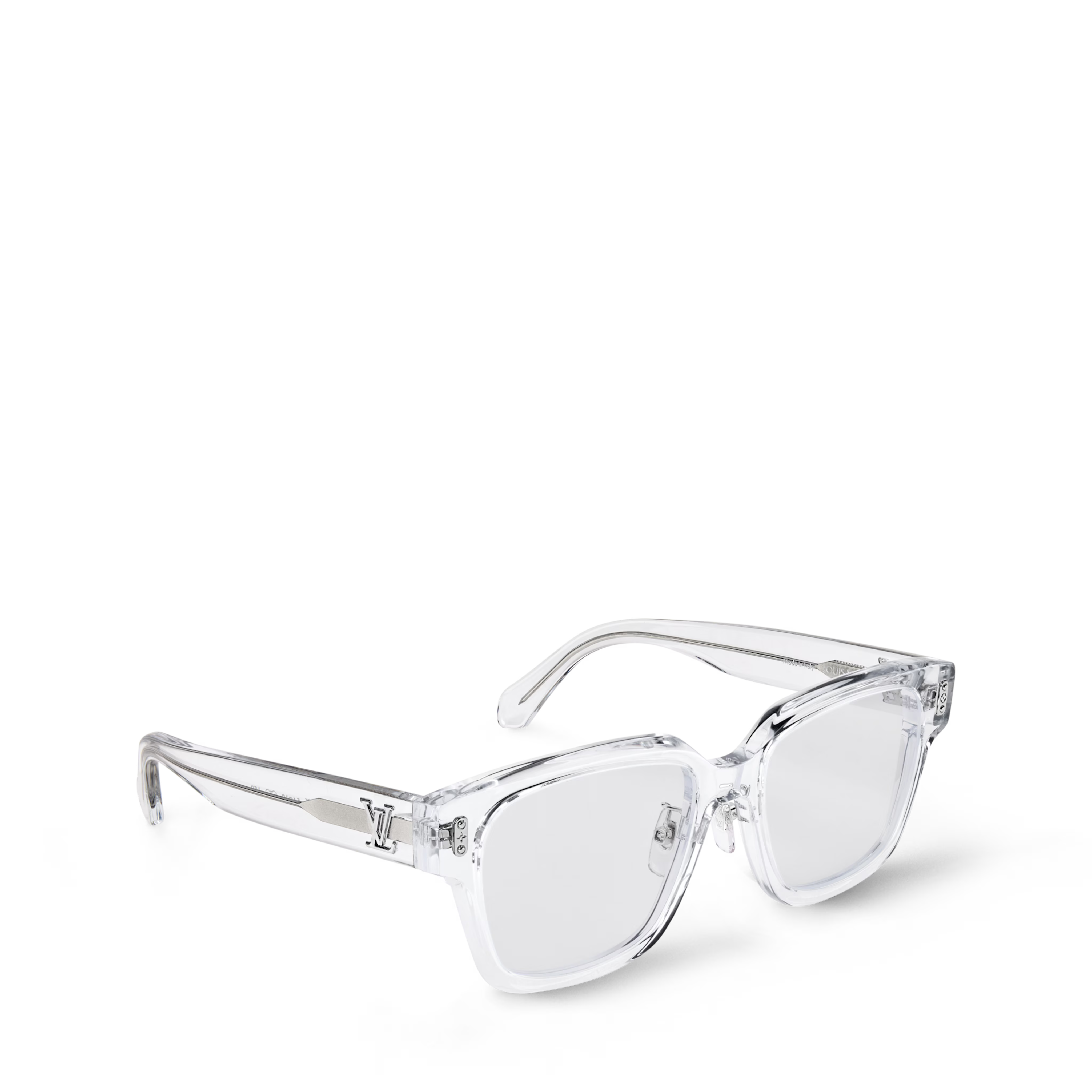 Louis Vuitton Men Square Frame White Sunglasses
