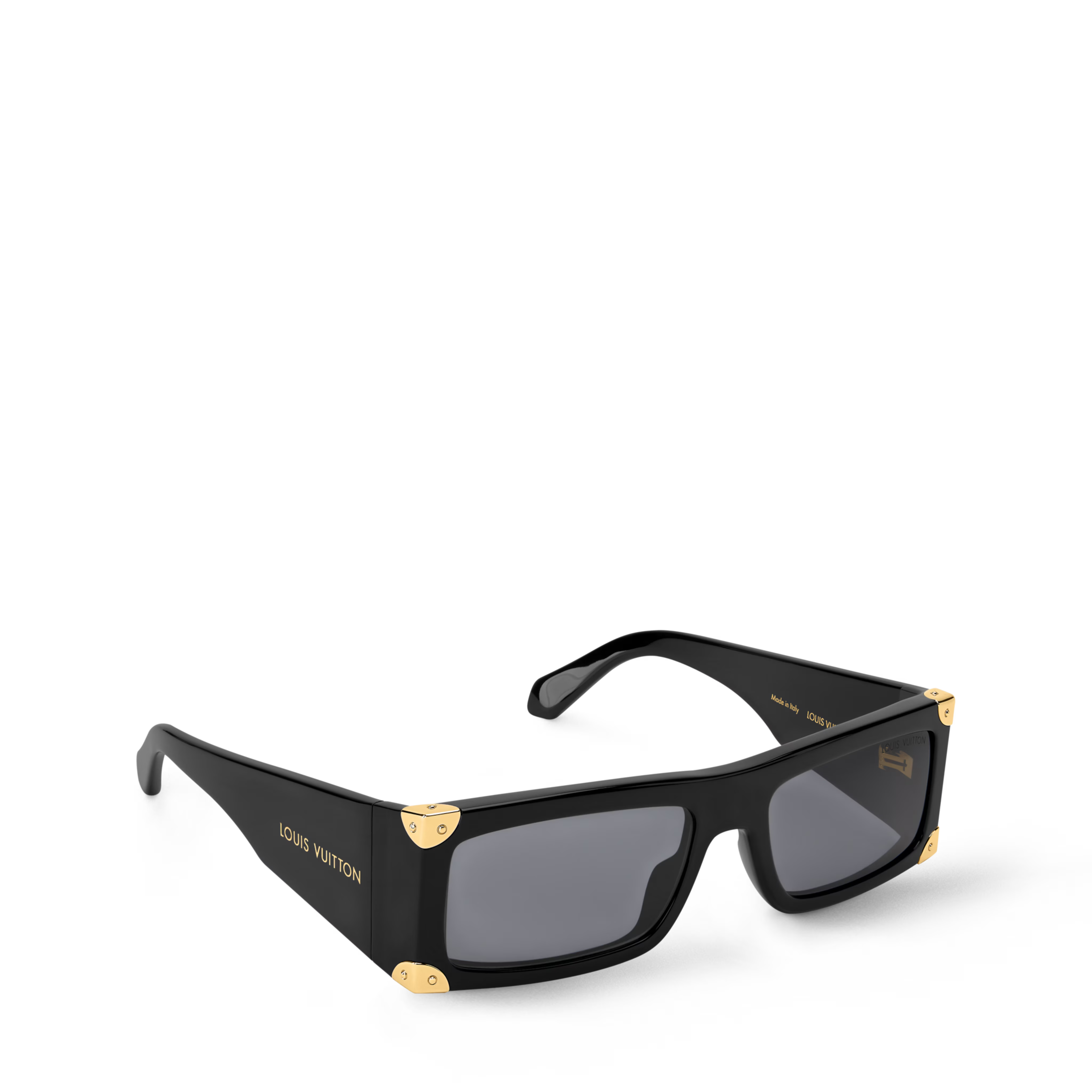 Louis Vuitton Men Square Frame Sable Black Sunglasses