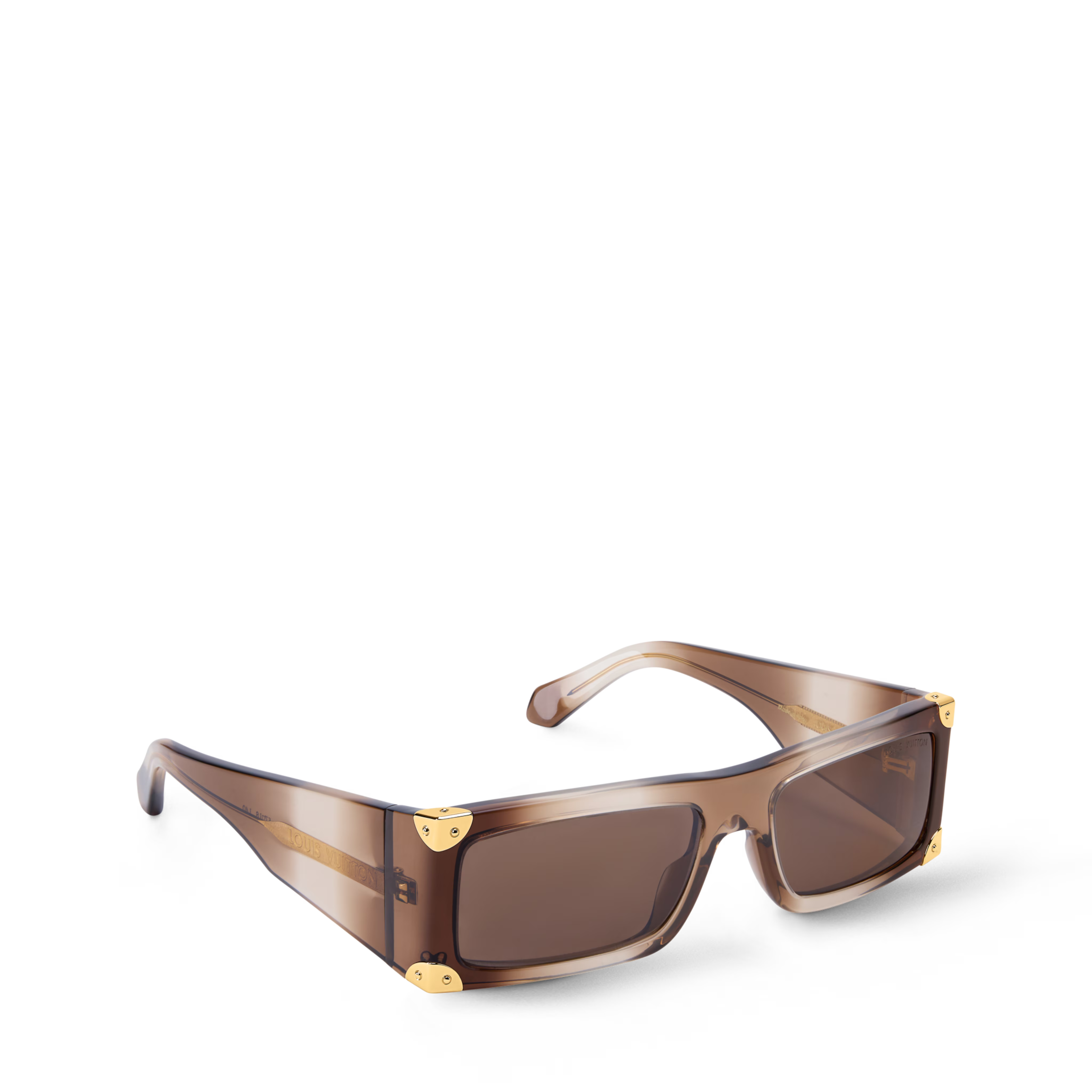 Louis Vuitton Men Square Frame Gradient Brown Sunglasses