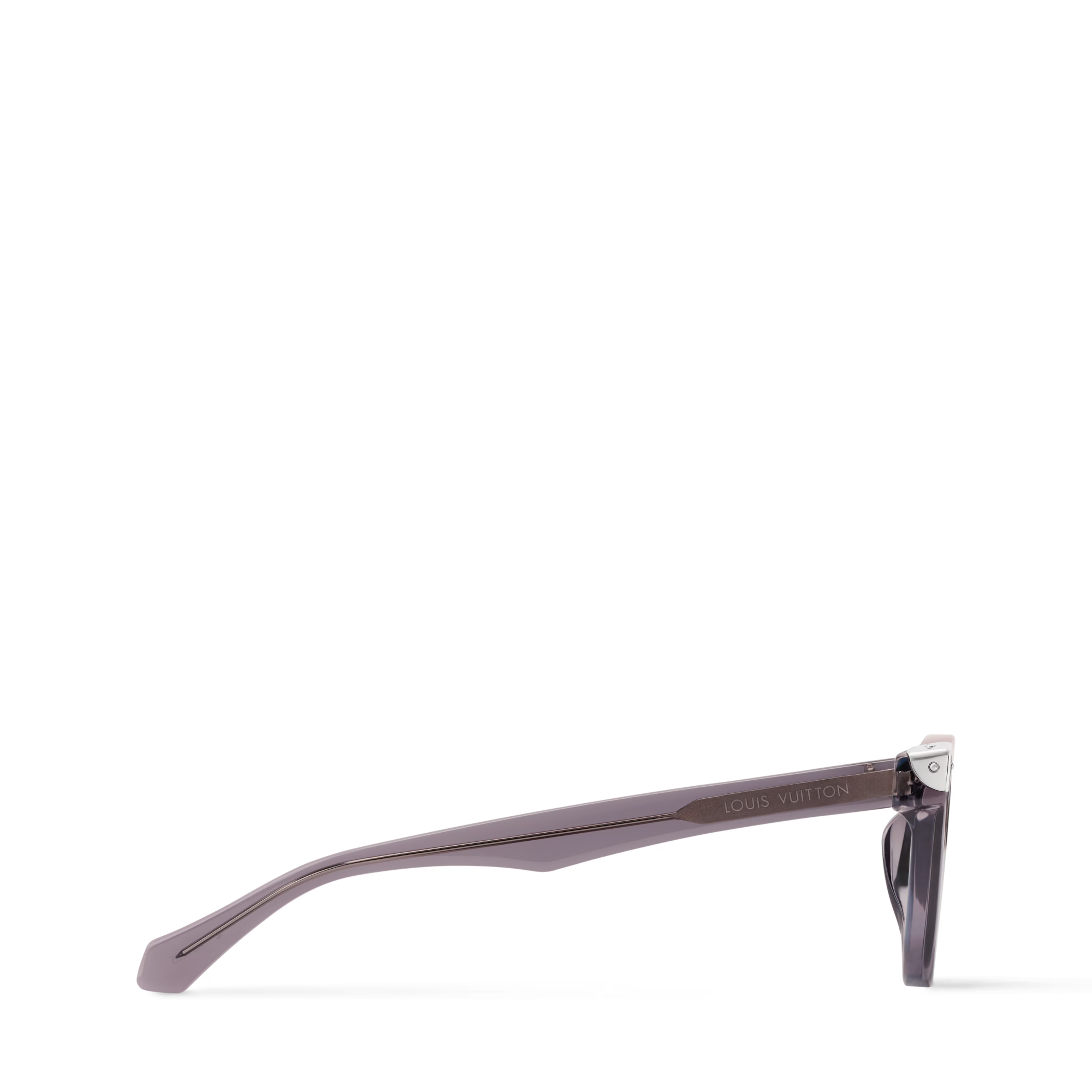Louis Vuitton Men Square Frame Crystal Grey Sunglasses