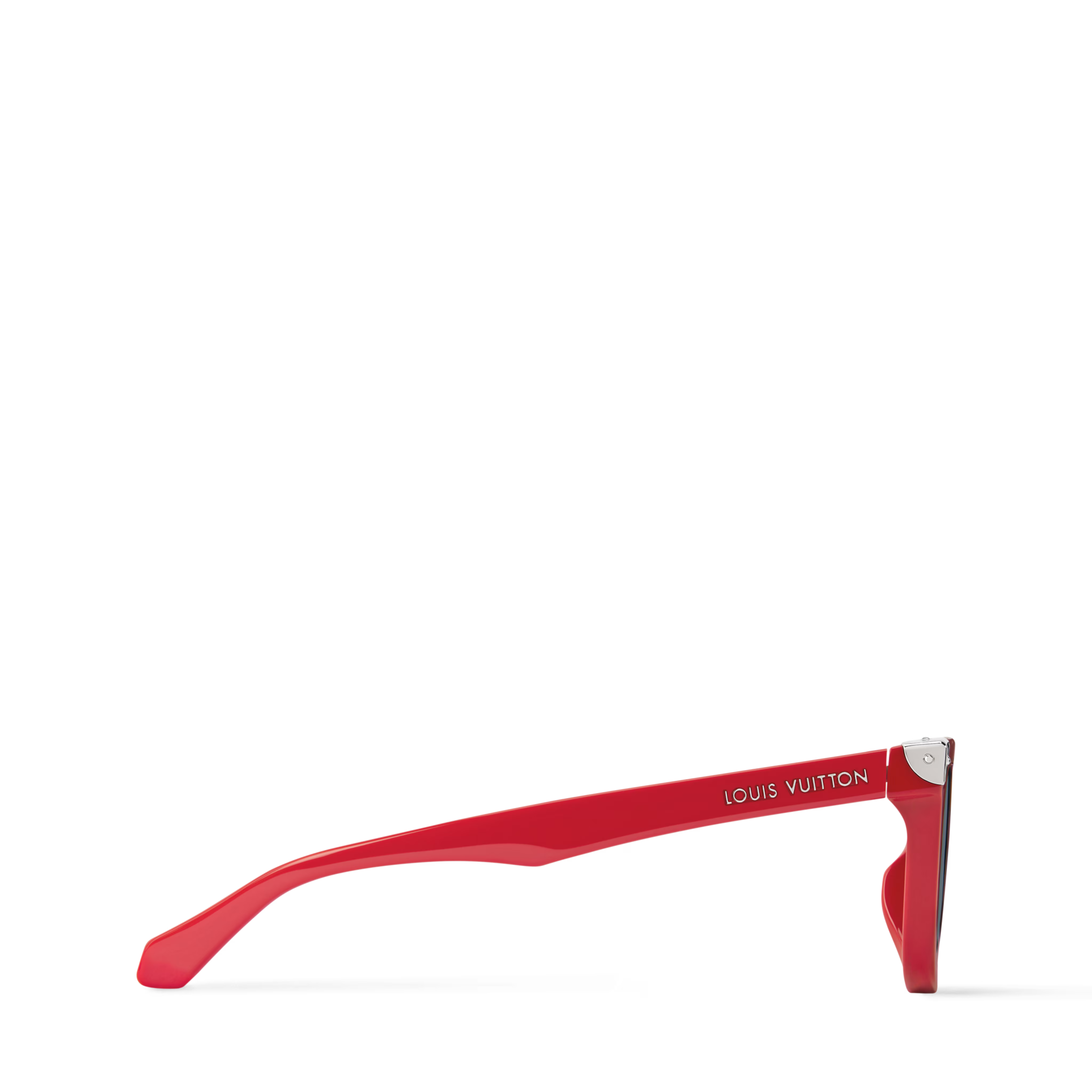 Louis Vuitton Men Square Frame Dusty Red Sunglasses