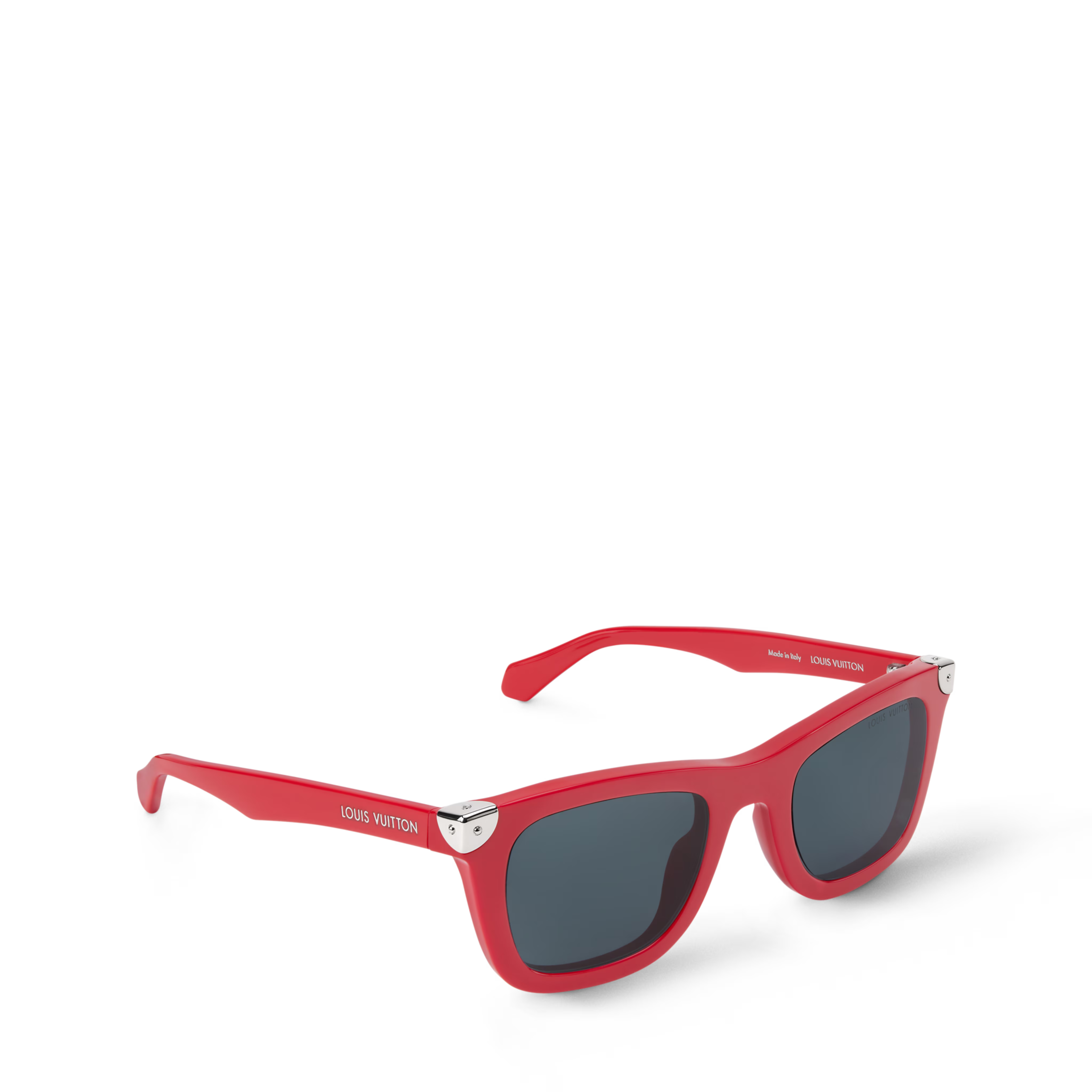 Louis Vuitton Men Square Frame Dusty Red Sunglasses